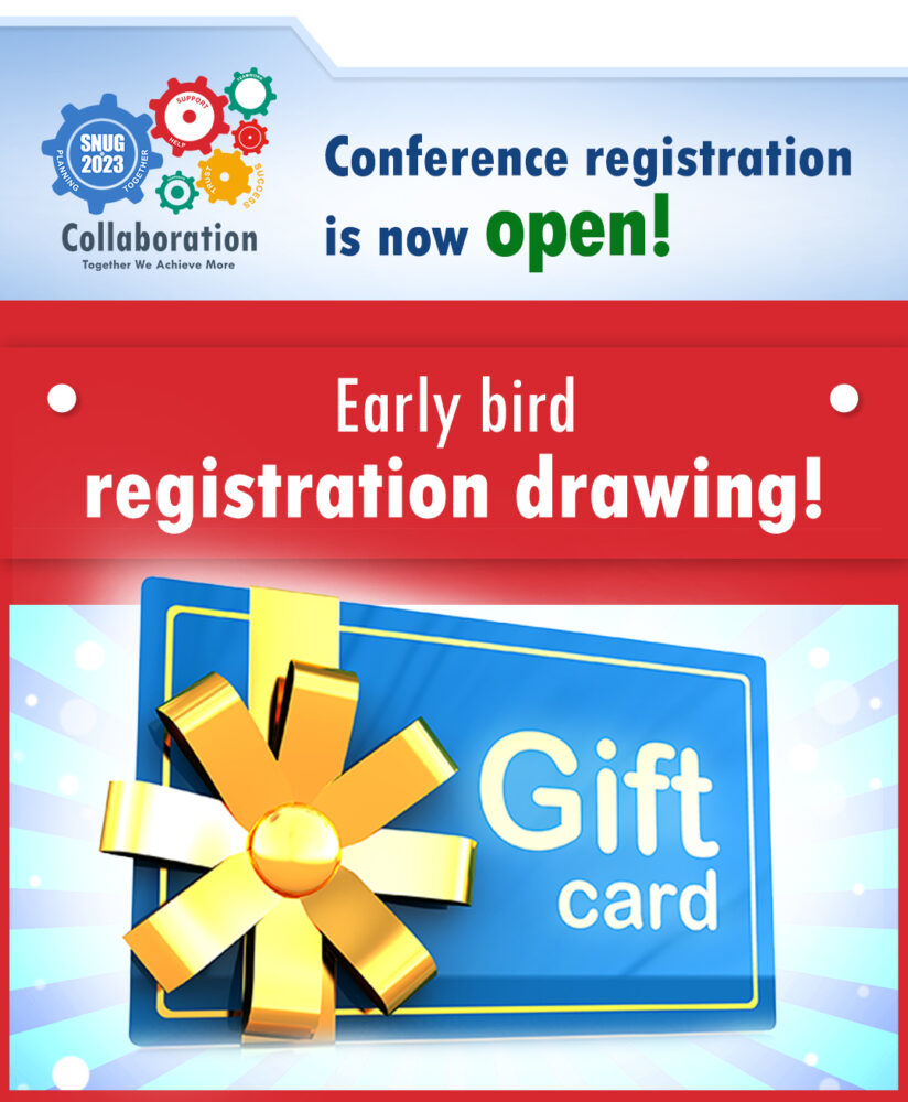 SNUG 2023 Early Bird Drawing  | Free Half-Day Workshop